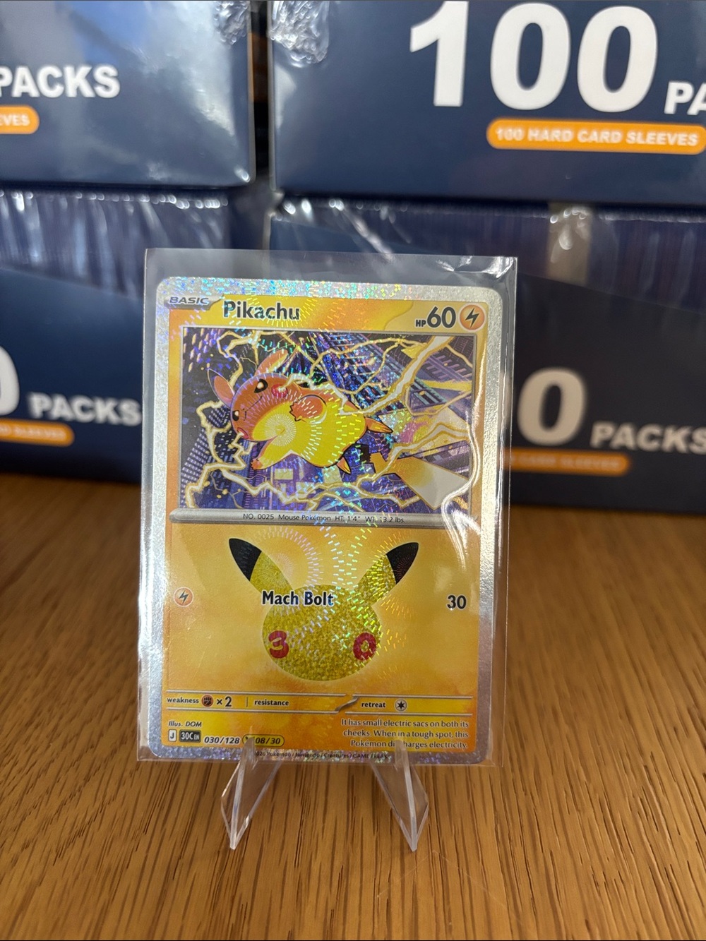 Pikachu #8 30th Celebrations Set card 030/128